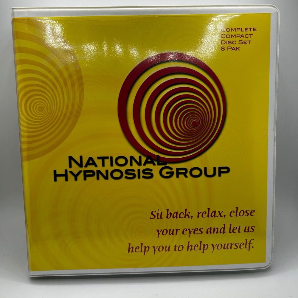 National Hypnosis Group Complete Disc Set 6 Pack Self Help‎ Stress Weight Loss
